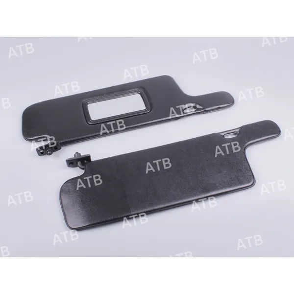 Козырьки солнцезащитные ВАЗ 2108 черные с зеркалом к-т ATB 1AV080AQAR4LR