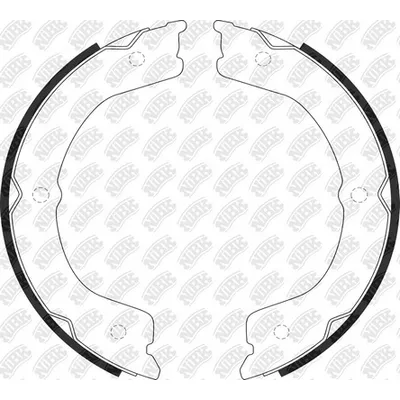 Колодки стояночного тормоза NISSAN Patrol Y62/INFINITI QX56 (231x27mm) NIBK FN0654