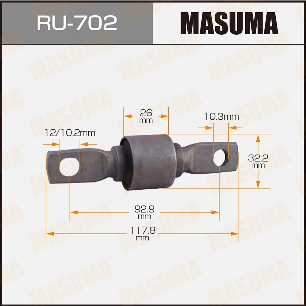 Сайлентблок HONDA PILOT REAR UP задн. верхн. MASUMA RU702
