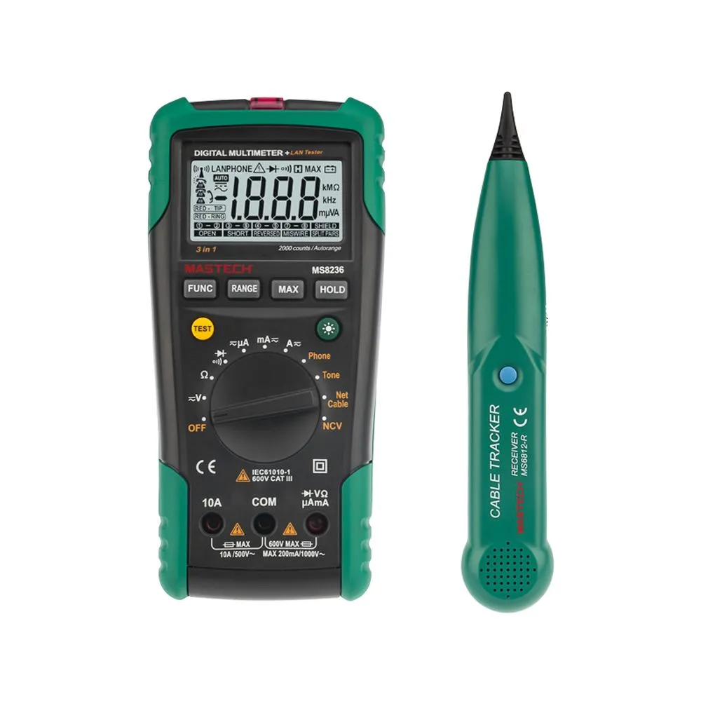 Профессиональный мультиметр-трассоискатель MS8236 MASCTECH MASTECH 13-1223