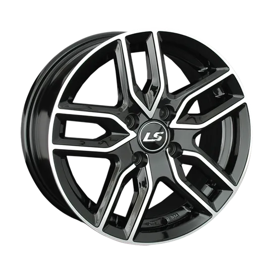Диск литой R15 6.5J 4x100/73.1 ET40 LS 735 BKF S035747
