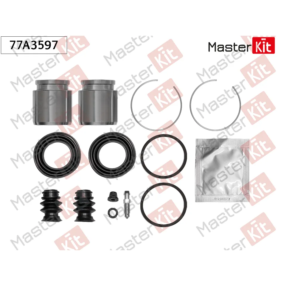 Ремкомплект тормозного суппорта+поршень Mitsubishi GALANT VI (EA_) 1996 - 2004 MASTERKIT 77A3597