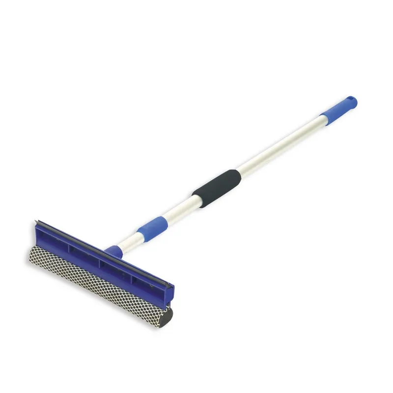 Швабра для мытья окон губка+сгон 25см+ телеск.ручка 120см 78099