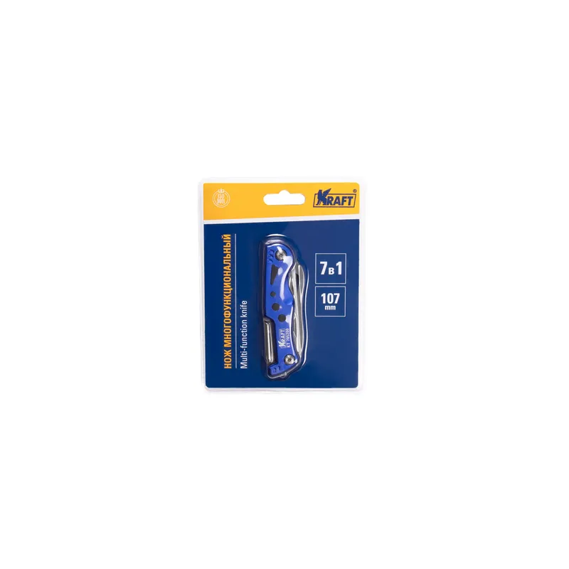 Многофункциональный нож (7 функций) 107 мм KRAFT KT705200