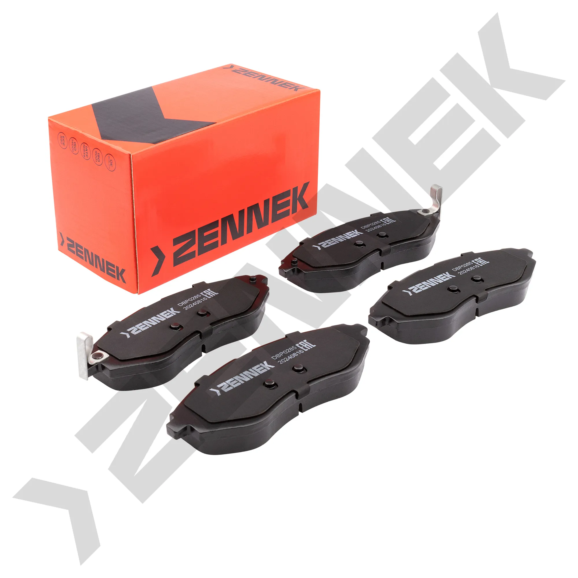 Колодки тормозные дисковые передние CHEVROLET AVEO 05-10, DAEWOO KALOS 02- ZENNEK DBP0285