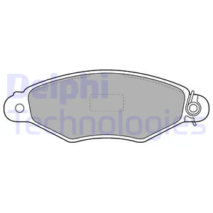 Колодки дисковые п. renault kangoo 1.2i-1.9d tdi 99-01 RENAULT Clio II/Kangoo I/Megane I/Thalia DELPHI LP1519