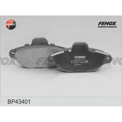 Колодки тормозные дисковые FIAT PUNTO, SIECENTO; LANCIA Y 1.1-1.2, 93- ПЕРЕДН FENOX BP43401