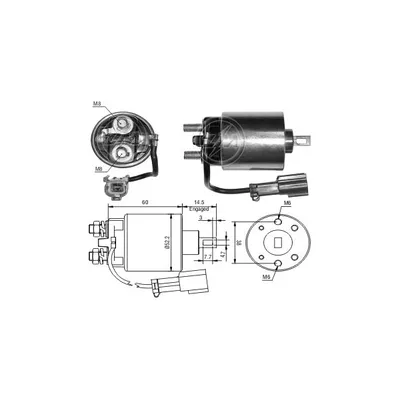 Реле втягивающее NISSAN PRIMERA P12 1.6 ERA ZM1719