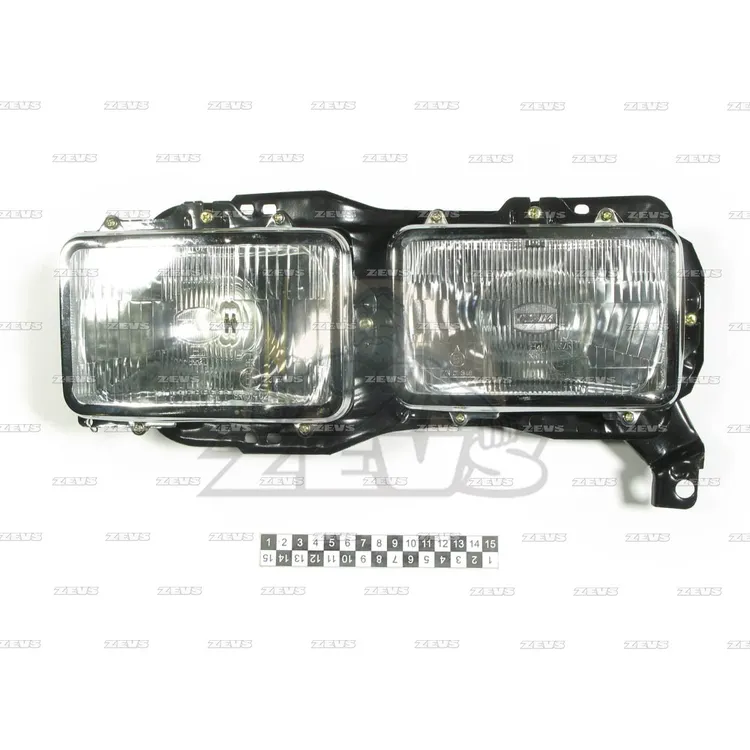 Фара в сборе левая ZEVS 05-4101 L