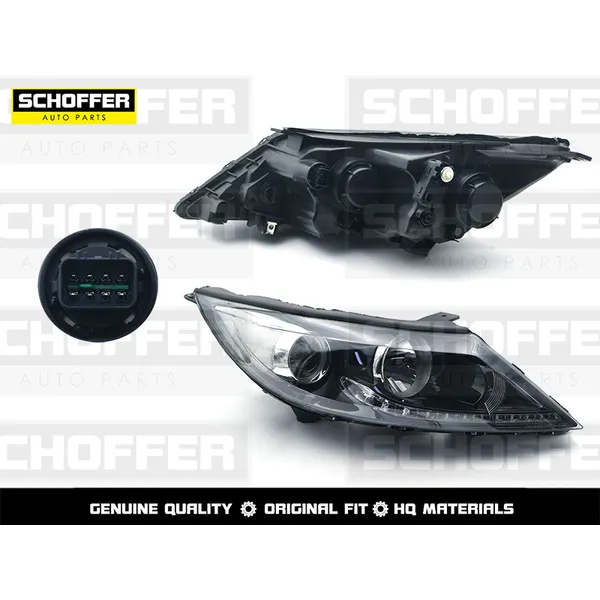Фара правая диодная полоса Kia Sportage 14-16 SCHOFFER SHF12051