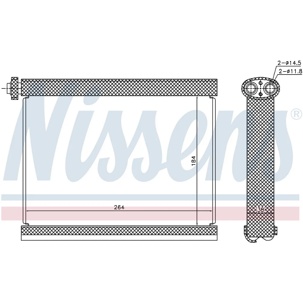 Испаритель кондиционера NISSENS 92317