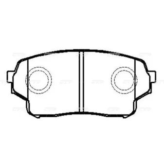 Колодки тормозные SUZUKI Grand Vitara XL-7 4004 ~ 2006 / Grand Escud CTR GK0953