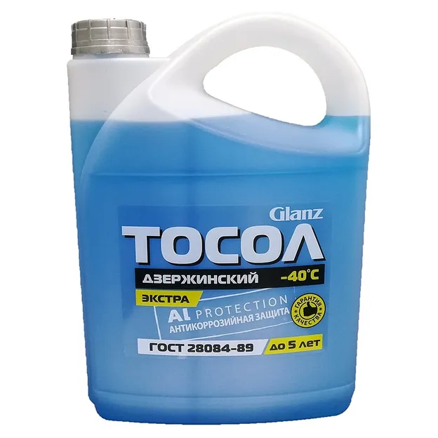 Тосол GLANZ ОЖ-40 готовый -40C синий 5 кг GL-007