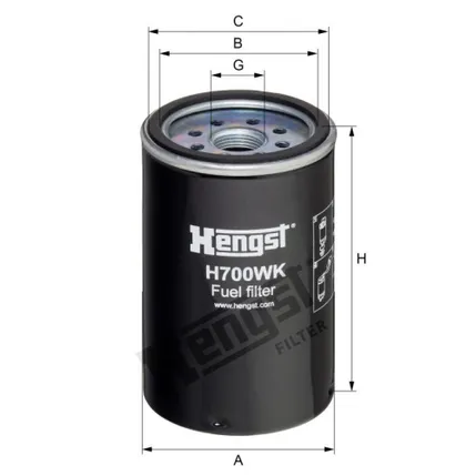 Фильтр топливный HENGST H700WK