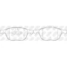 Колодки передние (спортивные) FORD/MAZDA/VOLVO NIBK PN0365S