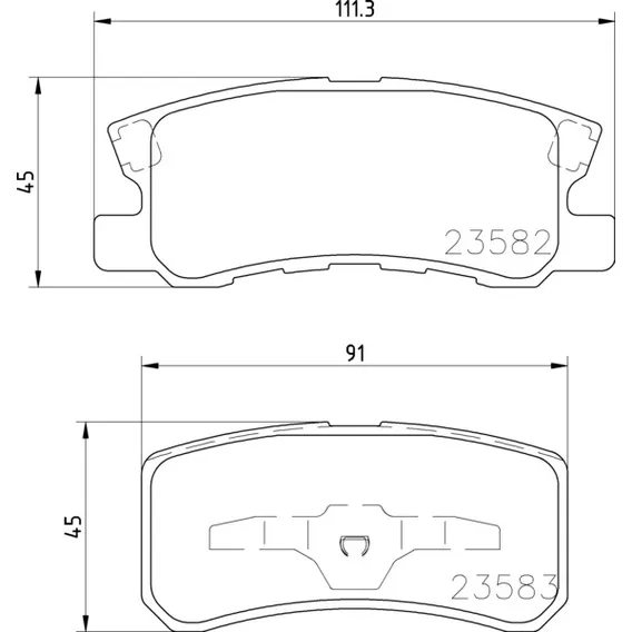 Колодки задние MITSUBISHI Outlander all/Galant/Pajero+PSA C-Cross NISSHINBO NP3004