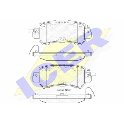 Колодки задние MAZDA CX-5 ICER 182056