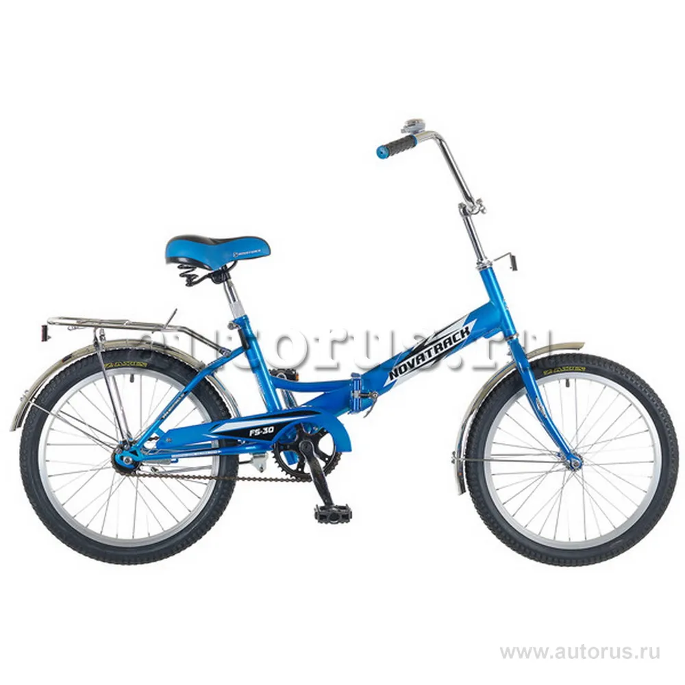Велосипед 20 складной Novatrack FS30 (2015) количество скоростей 1 рама сталь синий/антрацитовый
