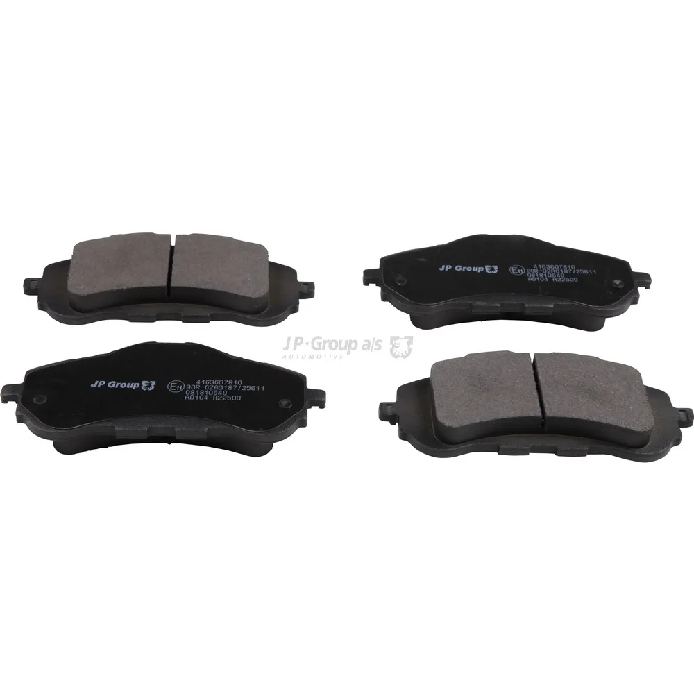 Колодки тормозные PEUGEOT 308 13- передние диск D 283мм. JP GROUP 4163607810