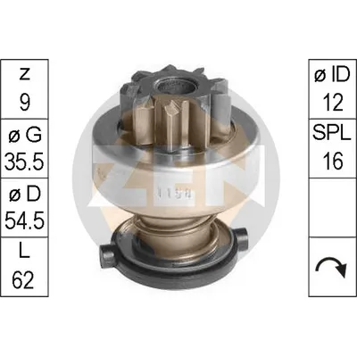 Бендикс стартера ERA ZN1158
