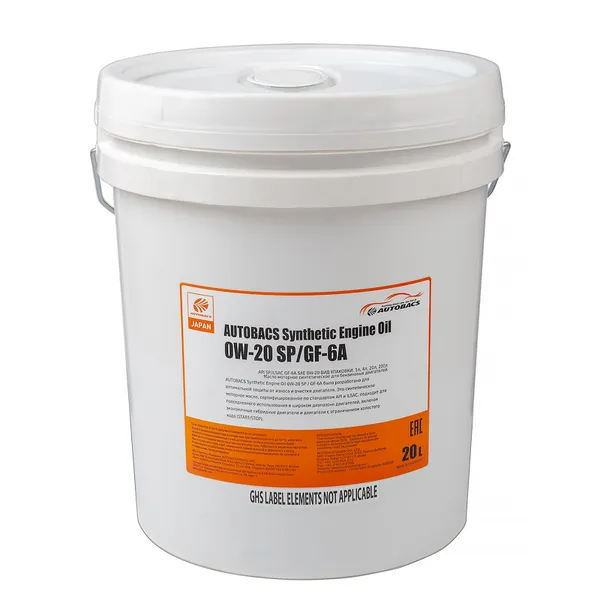 Масло моторное AUTOBACS ENGINE OIL SYNTHETIC 0W-20 синтетическое 20 л A00032425