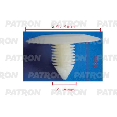 Клипса пластмассовая Chevrolet, Chrysler, Daewoo, Ford, GM, Mitsubishi, PATRON P371704