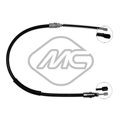 Трос ручника 406 ALL CH. 8512… (DRUM BRAKE) DX-RH Metalcaucho 82826