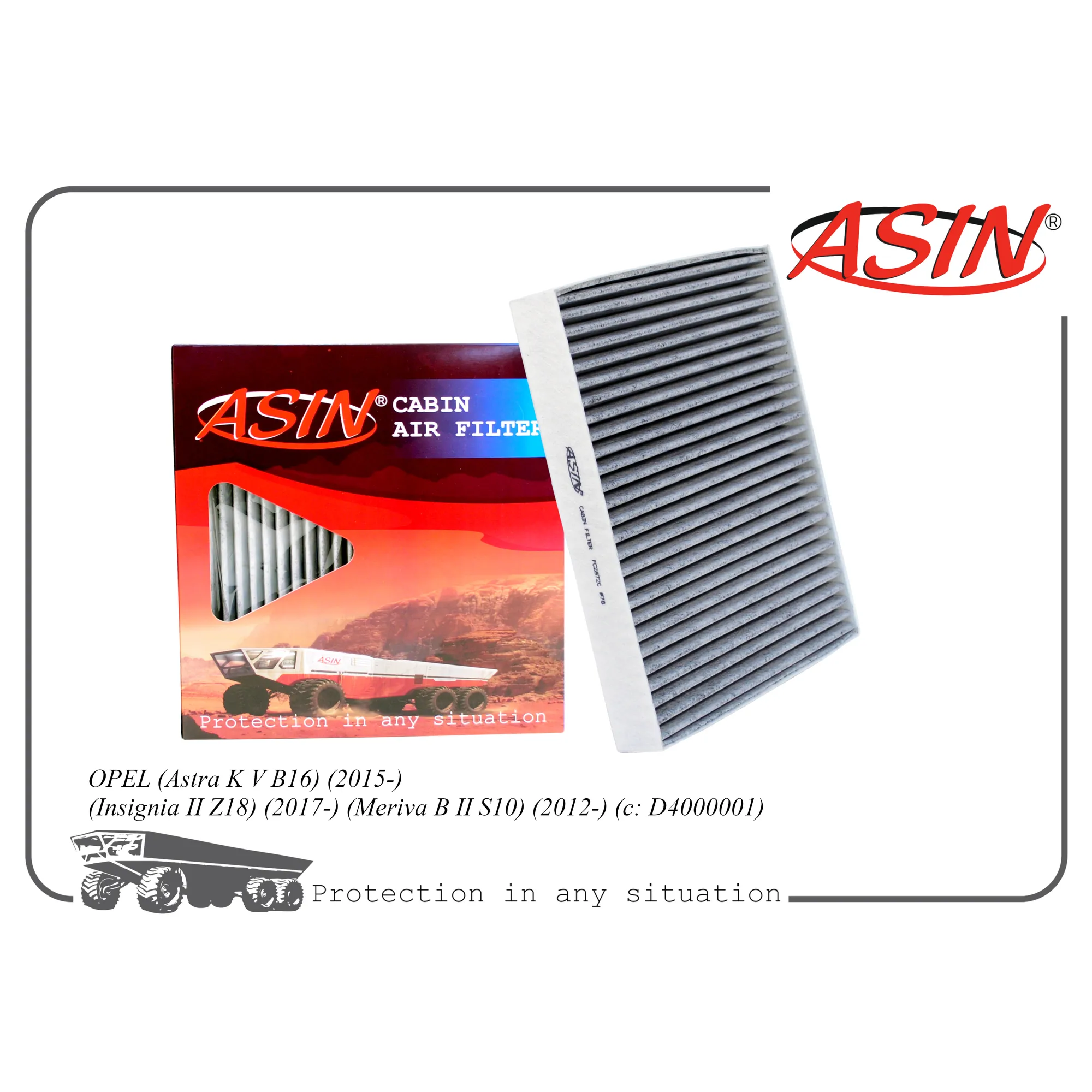 Фильтр салонный ASIN ASIN ASINFC2872C