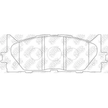 Колодки передние (спортивные) TOYOTA Camry/RAV4 2.0/2.4L all 06-> NIBK PN1521S
