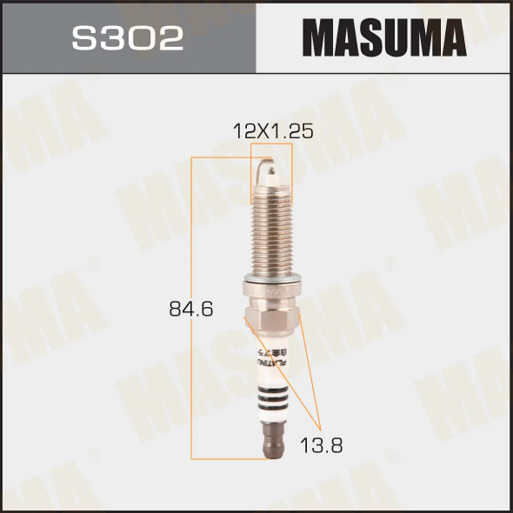 Свеча зажигания PLATINUM PLATINUM (LZKAR6AP-11) MASUMA S302P