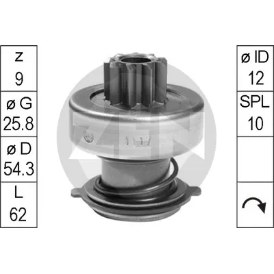 Бендикс стартера ERA ZN1117