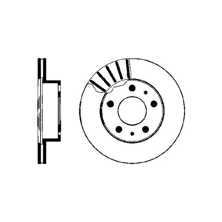 Диск тормозной CITROEN JUMPER 94-02, FIAT DUCATO 94-02, PEUGEOT BOXER 94-02 FRONT PROFIT 5010-0768-1
