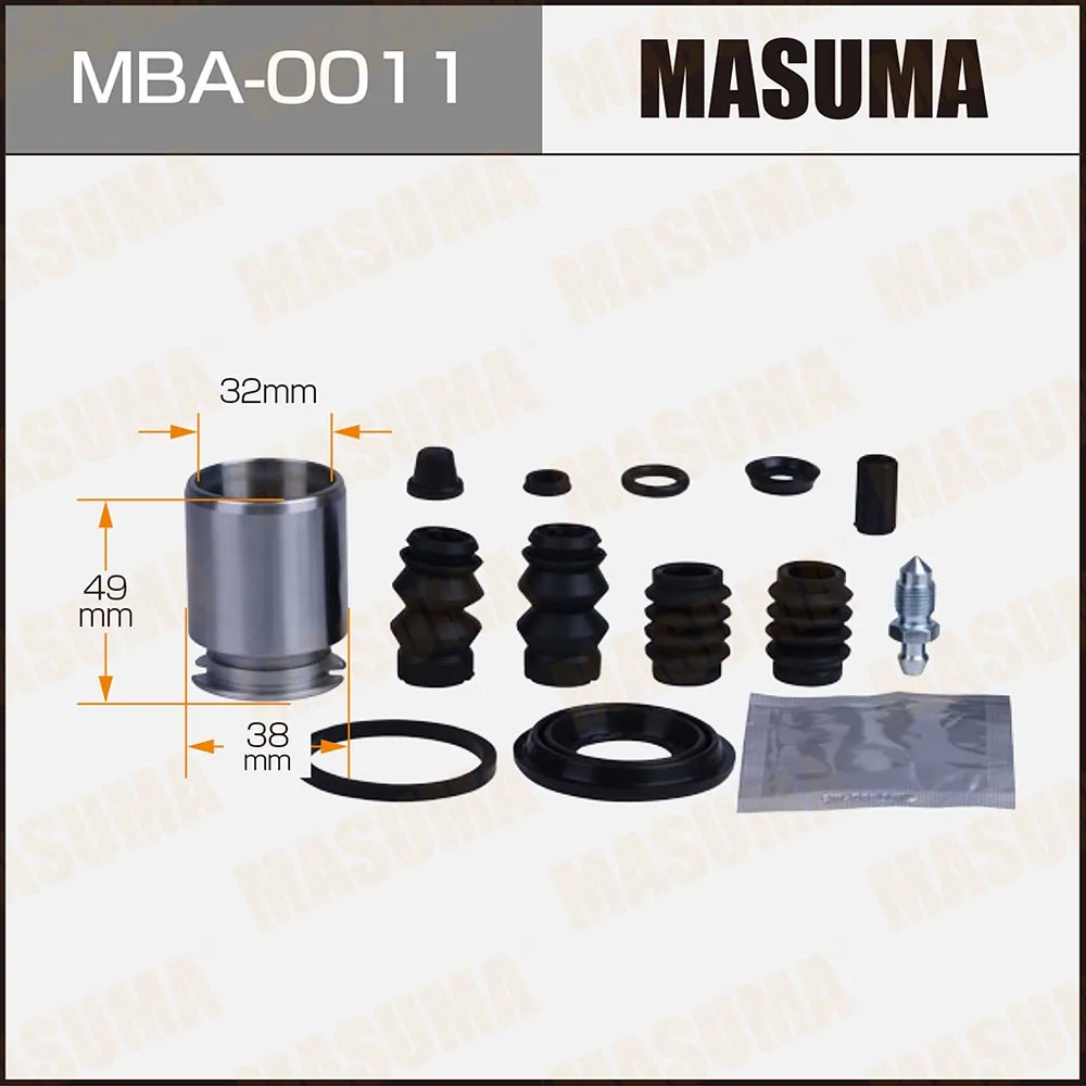 Ремкомплект тормозного суппорта с поршнем d-38 MASUMA MBA0011