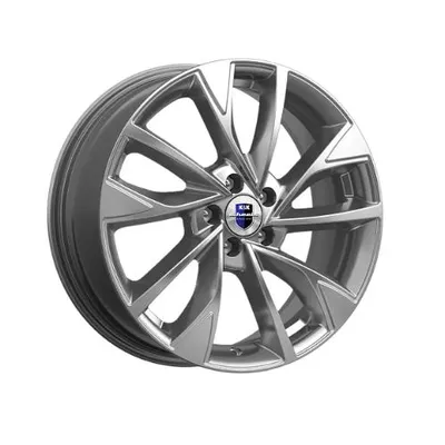 Диск литой R17 7J 5x108/67.1 ET35 КИК Роквуд Дарк платинум 77057