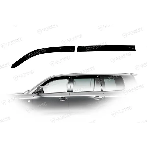 Дефлектора на окна Toyota Land Cruiser 200 5d 2007/Lexus LX 570 (J200) 2008EuroStandard деф.окон Cobra Tuning TE21607