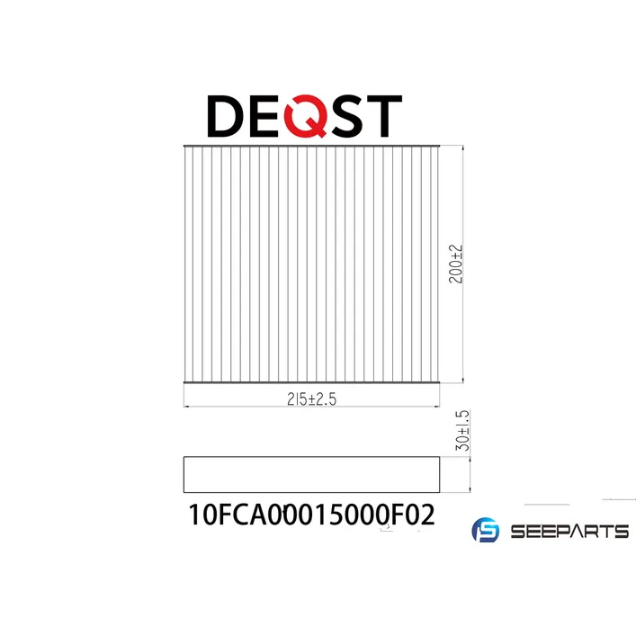 Салонный фильтр. CITROEN C-CROSSER (EP_) 02.07-,MITSUBISHI ASX 02.1 DEQST 10FCA00015000