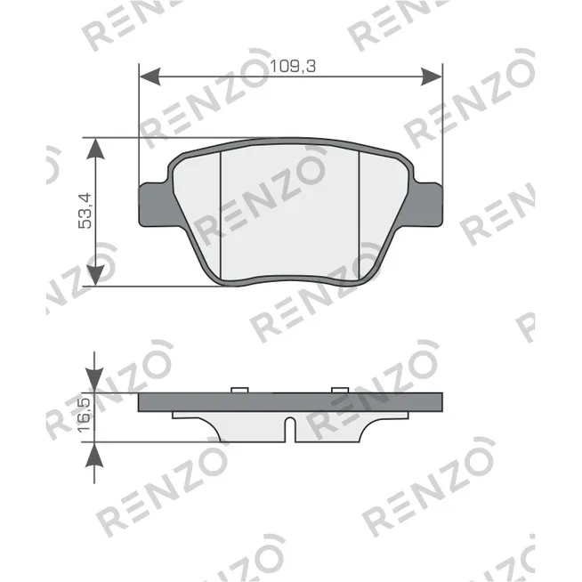 Колодки дисковые RENZO RNZ324