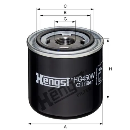 Фильтр АКПП круглый HENGST HG450W