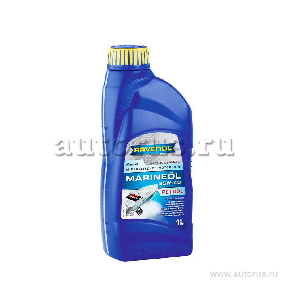 Моторное масло RAVENOL Marineoil PETROL SAE 25W-40 mineral (1л) new 1163220-001 (4014835730519)
