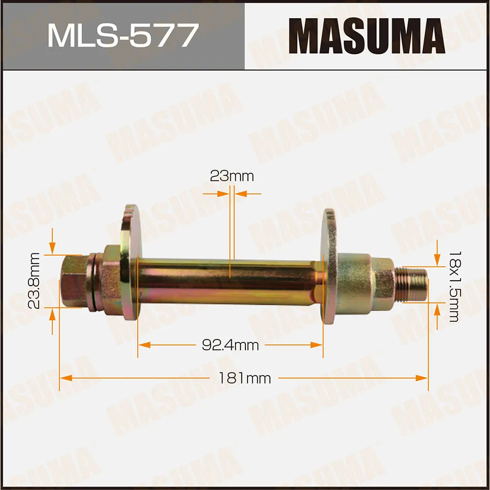 Болт эксцентрик Toyota MASUMA MLS-577