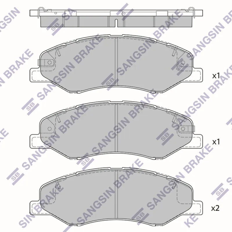 Колодки тормозные HONDA ODYSSEY SANGSIN BRAKE SP4271