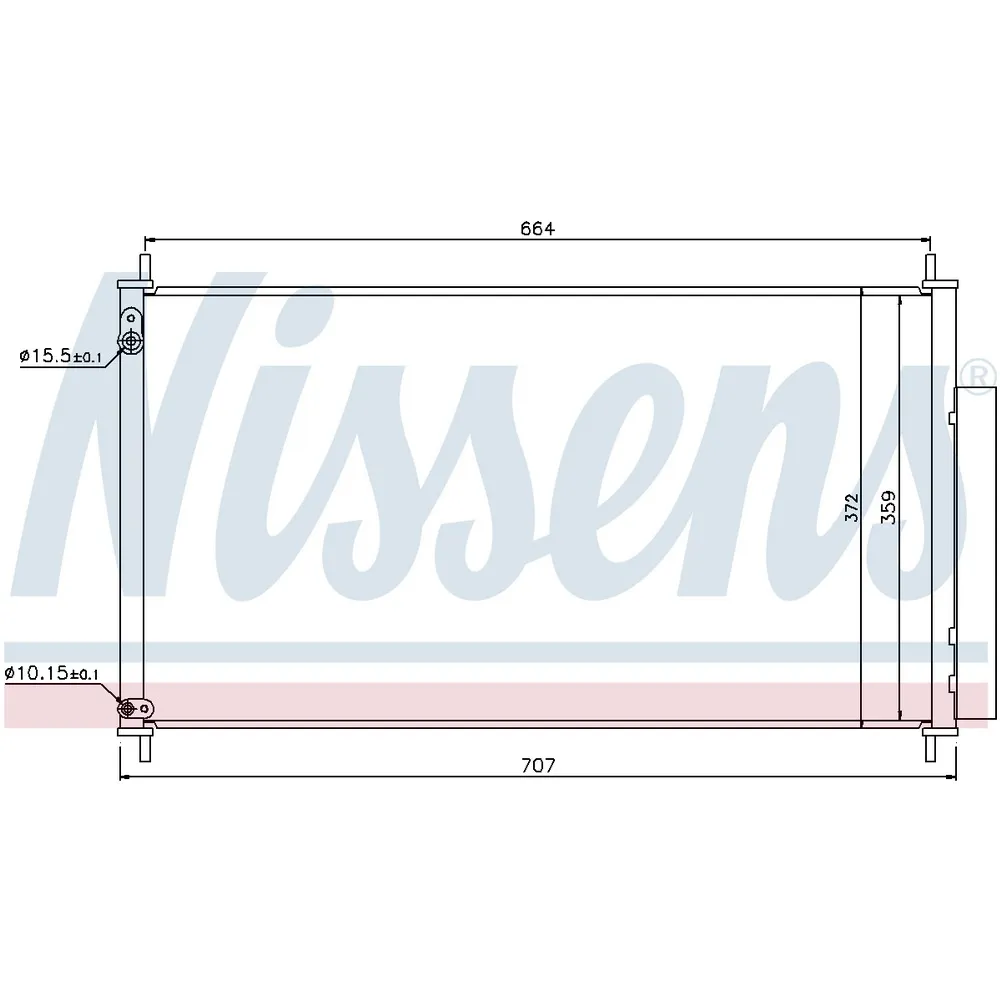 Радиатор кондиционера HONDA: CIVIC 3-5 DOORS 1.8 I 16V 12- NISSENS 940340