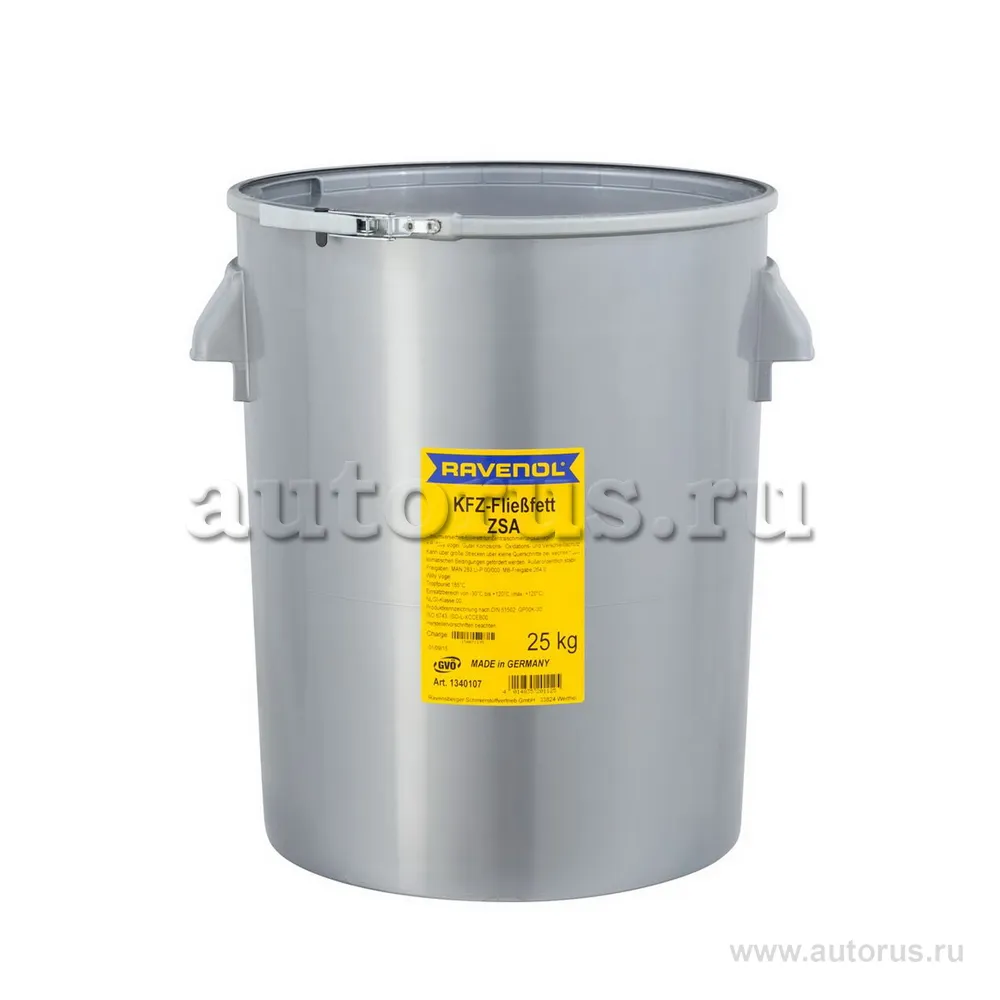 Смазка пластичная для централизованных систем RAVENOL KFZ-Fliessfett ZSA 25 кг Ravenol 1340107-025