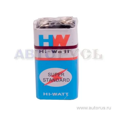 Батарейка солевая Hi-Watt Super Standart Крона 9V (1 шт) 6F22 SR-1