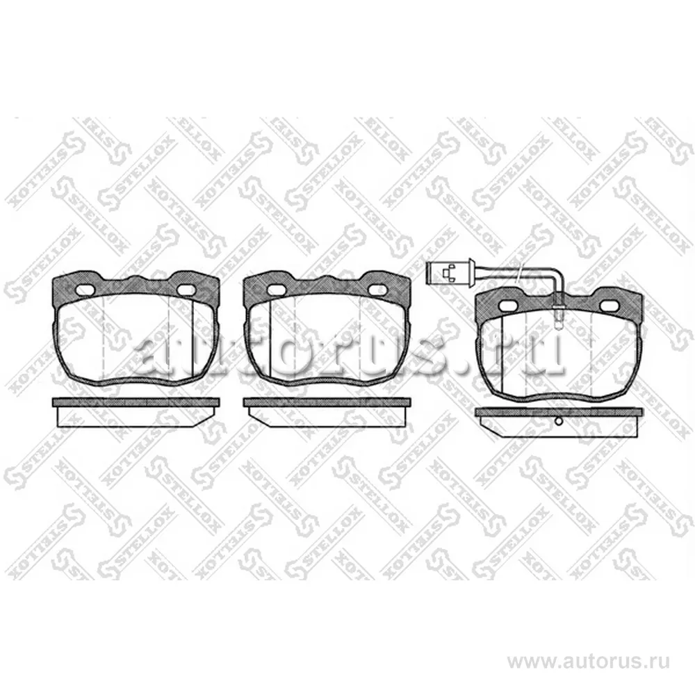 Колодки дисковые п. с антискрип. пластинами BMW E34 1.8-2.5TDs 89- STELLOX 281 000B-SX