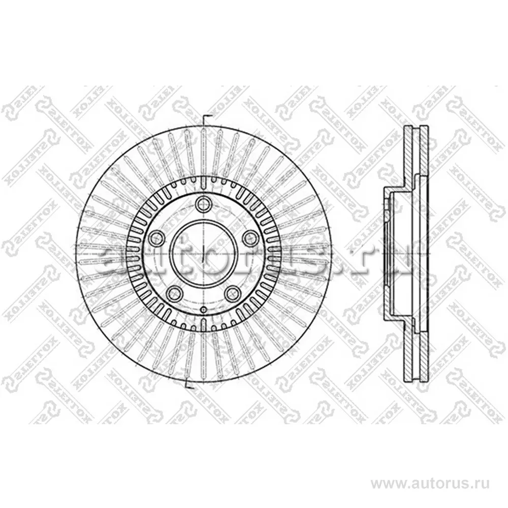 Диск тормозной передний MAZDA MPV II 2.0/2.3/2.0 295X28/51 STELLOX 60203247V_SX