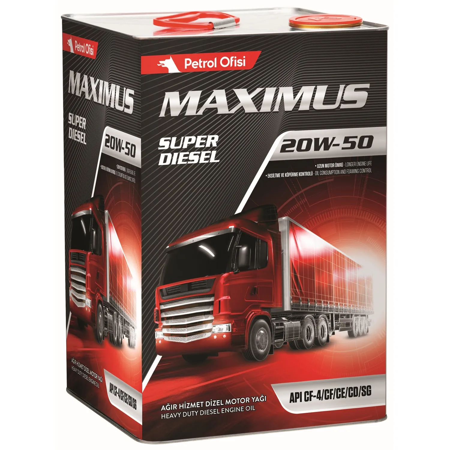 Масло моторное MAXIMUS SUPER DIESEL 20W-50 16 кг. Petrol Ofisi 400000504