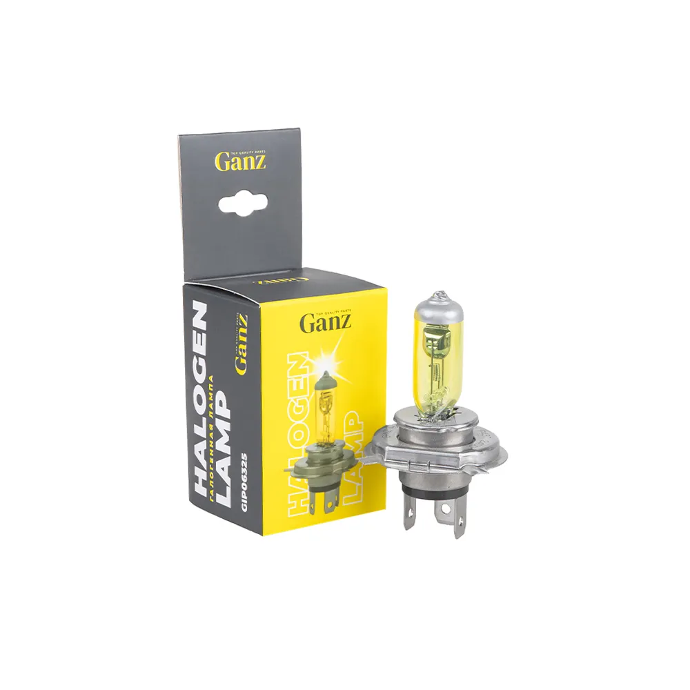Лампа H4 12v 100/80W (P43t) Yellow. 1 шт. GANZ GIP06325