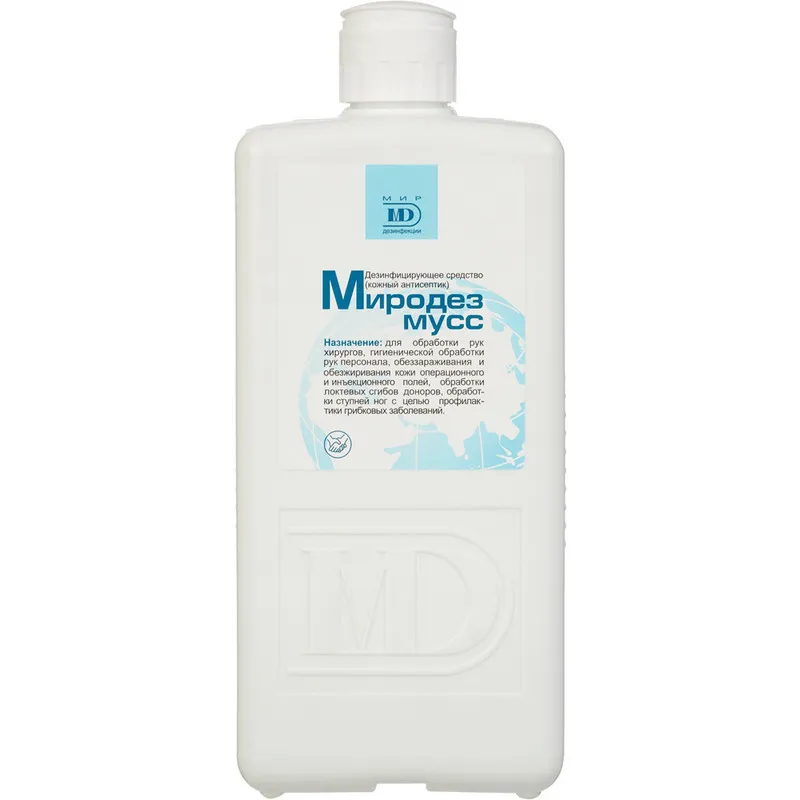 Антисептик кожный Миродез мусс 1,0 л 506037