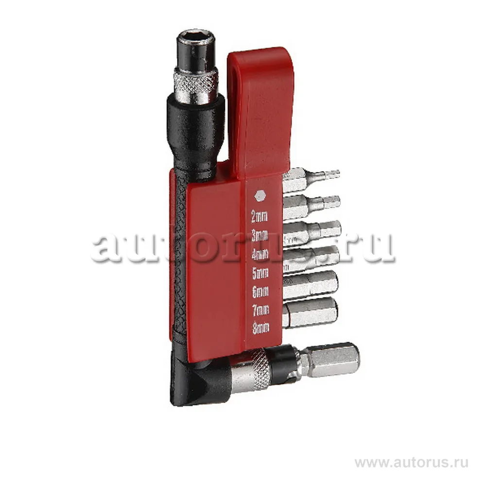 Отвертка с битами HEX 2-8 мм 1/4DR 8 пр FORCE 2081B